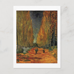 Les Alyscamps von Vincent van Gogh. Herbst Postkarte