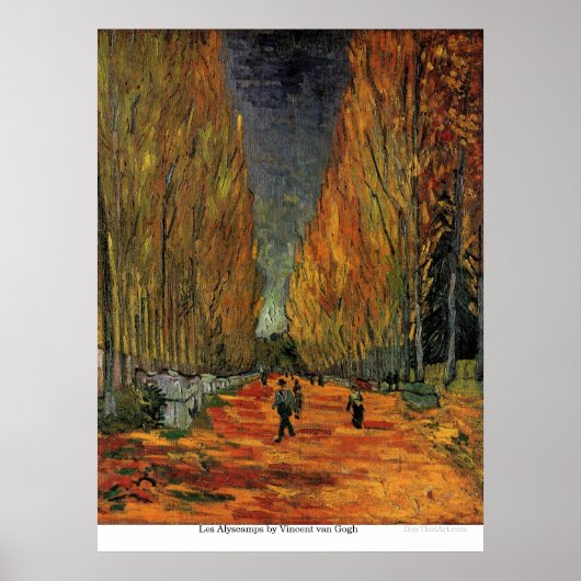 Les Alyscamps von Vincent van Gogh Poster (Vorne)