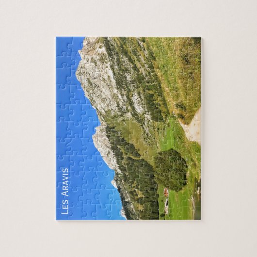 Les Aravis, Französische Alpen Puzzle (Vertikal)