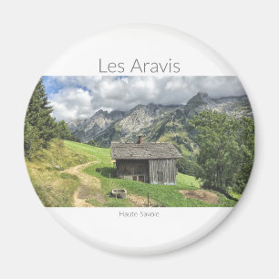 Les Aravis, Haute-Savoie runder Magnet