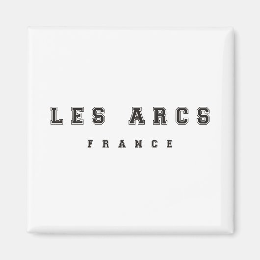 Les Arcs France Magnet (Vorne)