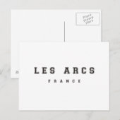 Les Arcs France Postkarte (Vorne/Hinten)