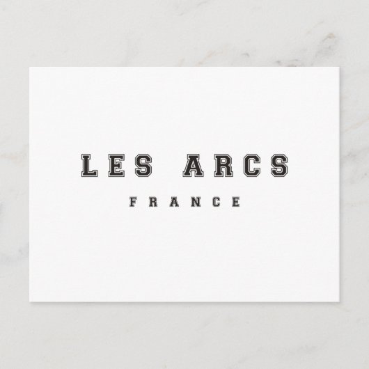 Les Arcs France Postkarte (Vorderseite)