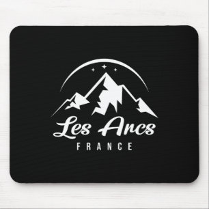 Les Arcs France Skigebiet Snowboarden Sou Mousepad
