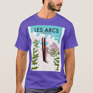 Les Arcs France - Skiposter T-Shirt
