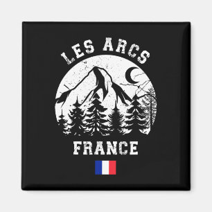 Les Arcs Frankreich Alpen Skigebiet Alpen Magnet
