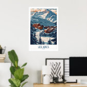 Les Arcs Poster Frankreich 1 (Heimbüro)