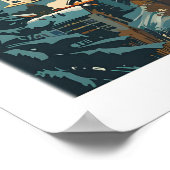 Les Arcs Ski Poster Frankreich 1 (Ecke)
