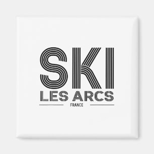 Les Arcs Ski Resort Frankreich Alpen Französischer Magnet