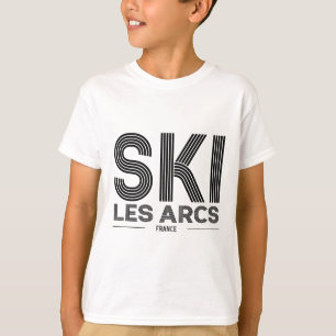 Les Arcs Ski Resort Frankreich Alpen Französischer T-Shirt