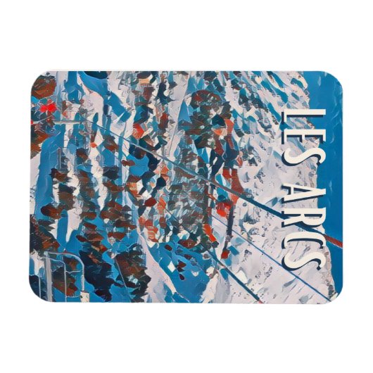 Les Arcs Skistation Magnet (Horizontal)