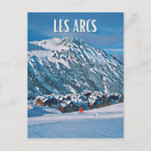 Les Arcs Skistation Postkarte (Vorderseite)