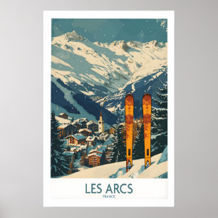 Les Arcs Wandkunst - Frankreich 1 Poster