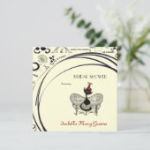 Les Aristochats Noirs - französische Leidenschaft Einladung (Stehend Vorderseite)