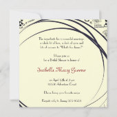 Les Aristochats Noirs - französische Leidenschaft Einladung (Rückseite)