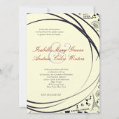 Les Aristochats Noirs - französische Leidenschaft Einladung (Rückseite)