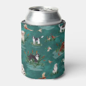 LES BARBETS Deep Teal Can Cooler Dosenkühler (Kanne Vorderseite)