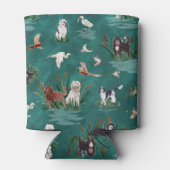 LES BARBETS Deep Teal Can Cooler Dosenkühler (Rückseite)
