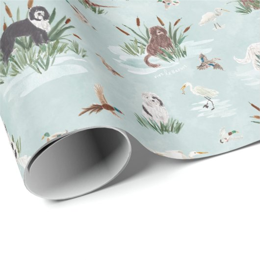 LES BARBETS GESCHENKPAPIER (Rolleneckpunkt)