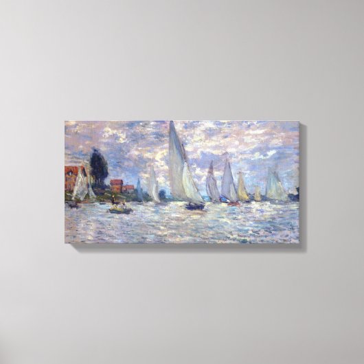 les Barques von Claude Monet Leinwanddruck (Vorderseite)