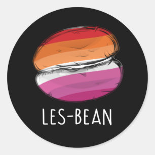 LES-BEAN T-Shirt Runder Aufkleber