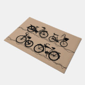 Les Bicyclettes Fußmatte (Schrägansicht)