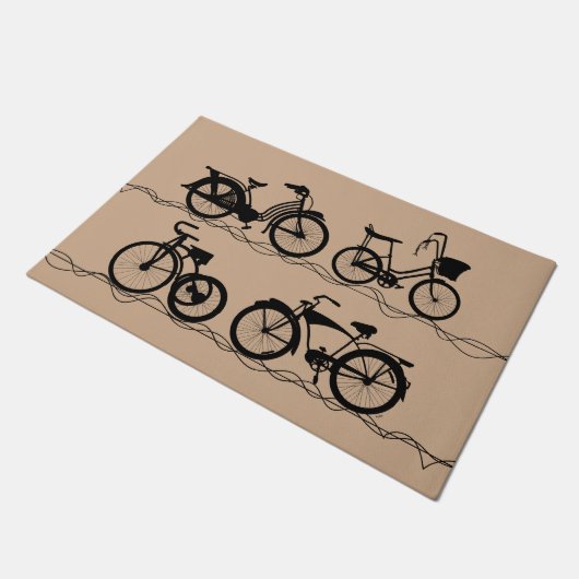 Les Bicyclettes Fußmatte (Schrägansicht)