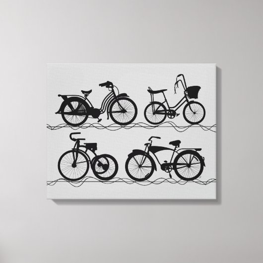 Les Bicyclettes Leinwanddruck (Vorderseite)