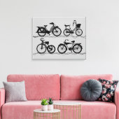 Les Bicyclettes Leinwanddruck (Insitu (Wohnzimmer))