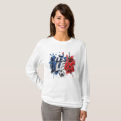 LES BLEUS Fußballkultur T-Shirt (Vorne ganz)