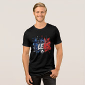 LES BLEUS Fußballkultur Tri-Blend Shirt (Vorderseite voll)