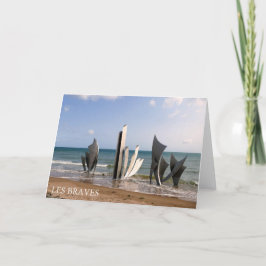 Les Braves Memorial, Normandie, Frankreich - Karte