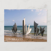 Les Braves Memorial, Normandie, Frankreich - Postc Postkarte (Vorderseite)