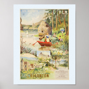 Les Brenets Schweiz und Besancon Frankreich Poster