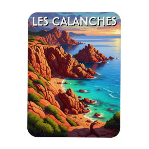 Les Calanches Frankreich Korsika Reise Magnet