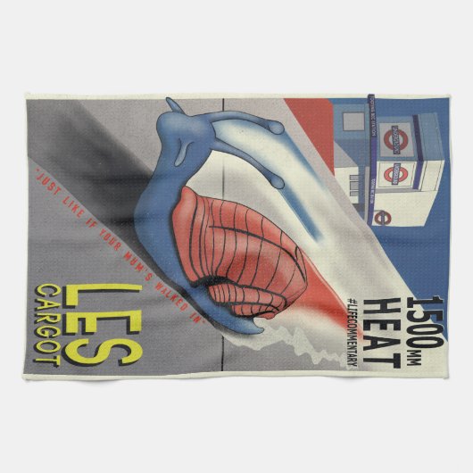 Les Cargot #LifeKommentar Geschirrtuch (Horizontal)