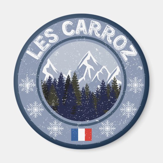 Les Carroz Station Magnet (Vorne)
