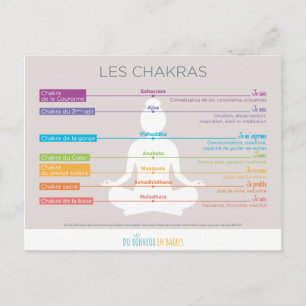 Les chakras postkarte