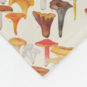 Les Champignon-Pilze Fleecedecke (Ecke)
