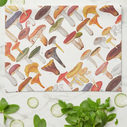 Les Champignon-Pilze Handtuch (Gefaltet)