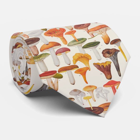 Les Champignon-Pilze Krawatte (Gerollt)
