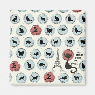 Les Chate Noirs De Paris Magnet