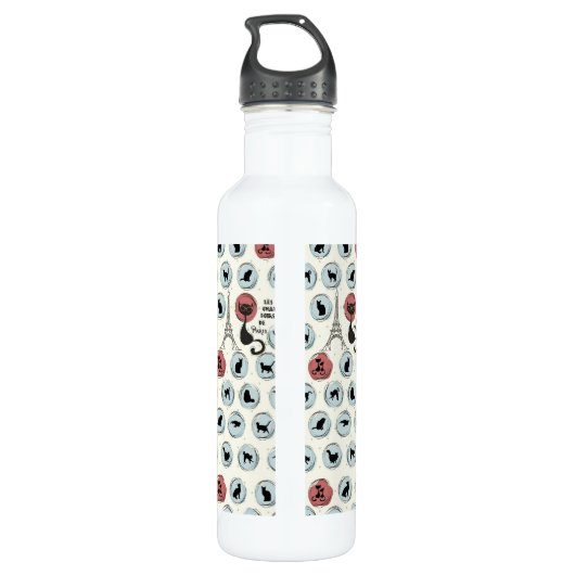 Les Chate Noirs De Paris Trinkflasche (Rückseite)