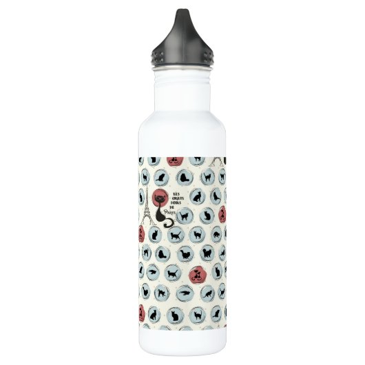 Les Chate Noirs De Paris Trinkflasche (Links)