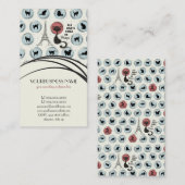 Les Chate Noirs De Paris Visitenkarte (Vorne/Hinten)