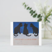 Les Chats de Louis Wain Postkarte (Stehend Vorderseite)