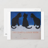 Les Chats de Louis Wain Postkarte (Vorne/Hinten)