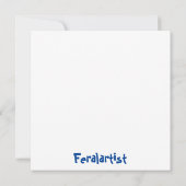 Les Chats Noir und Botticelli Muschel, Einladung (Rückseite)