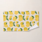 Les Citrons 01 Retro Lemon Abstrakte Zitronen Badhandtuch Set (Handtuch)