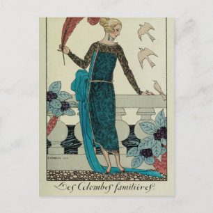 Les Colombes Familieres Postkarte